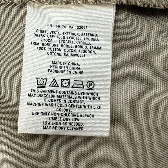 HEI HEI | ANTHROPOLOGIE Tan Long Drapey Utility Light Open Jacket Sz M - Picture 5 of 7